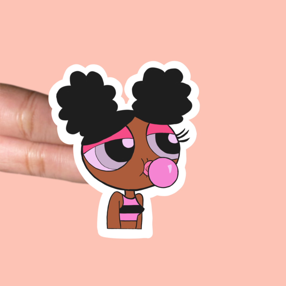 Chica melanina Pegatina