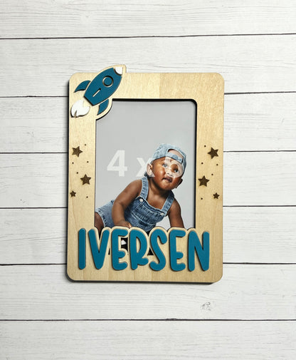 Rocket Ship Photo Magnet