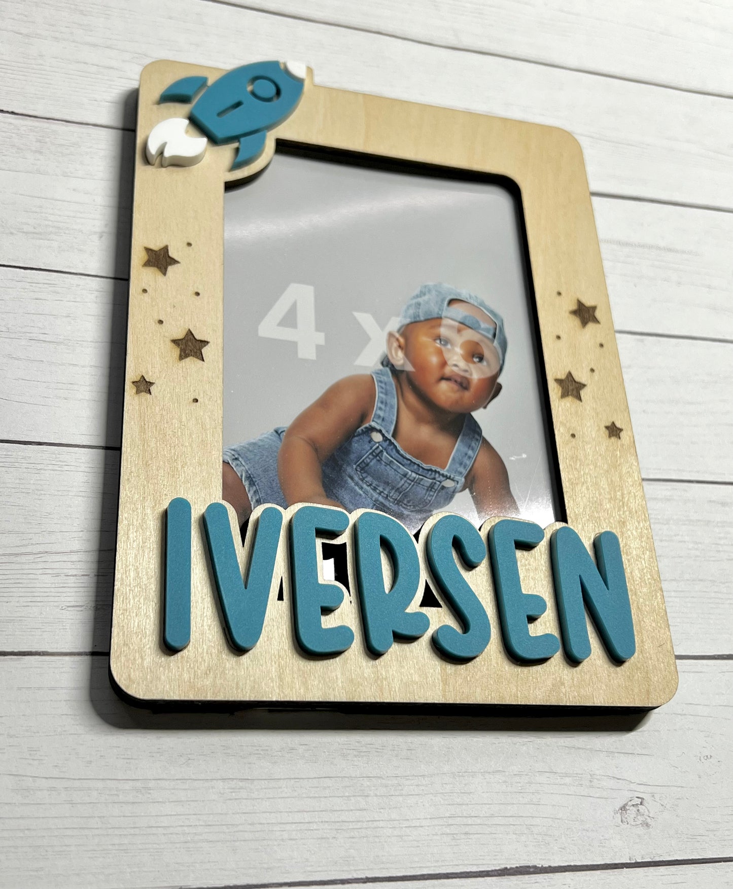 Rocket Ship Photo Magnet